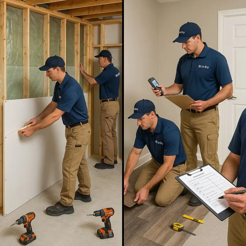 Repairs and Reconstruction process in Mundys Corner, PA